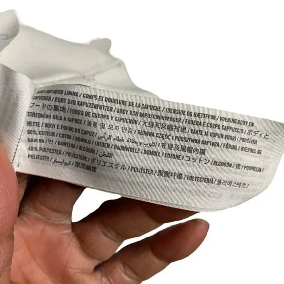 Abercrombie & Fitch Off-White Pride Love Flip Sequin Sweatshirt Hoodie - Picture 6 of 13